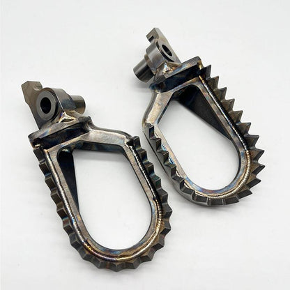 Titanium Footpegs For Dirt Bike YAMAHA yz/yzf 65 85 125 250 450 offset 5mm 10mm down back