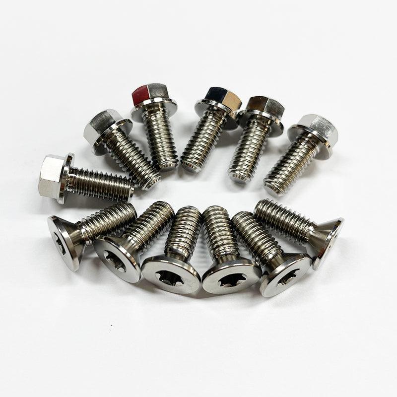 Titanium Front and Rear Brake Rotor Bolts kit fit for YAMAHA(6B+6N)