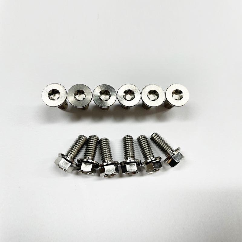 Titanium Front and Rear Brake Rotor Bolts kit fit for YAMAHA(6B+6N)