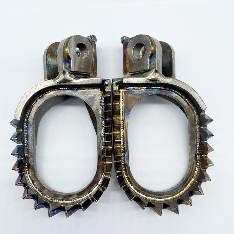 Titanium footpegs for dirt bike SHERCO