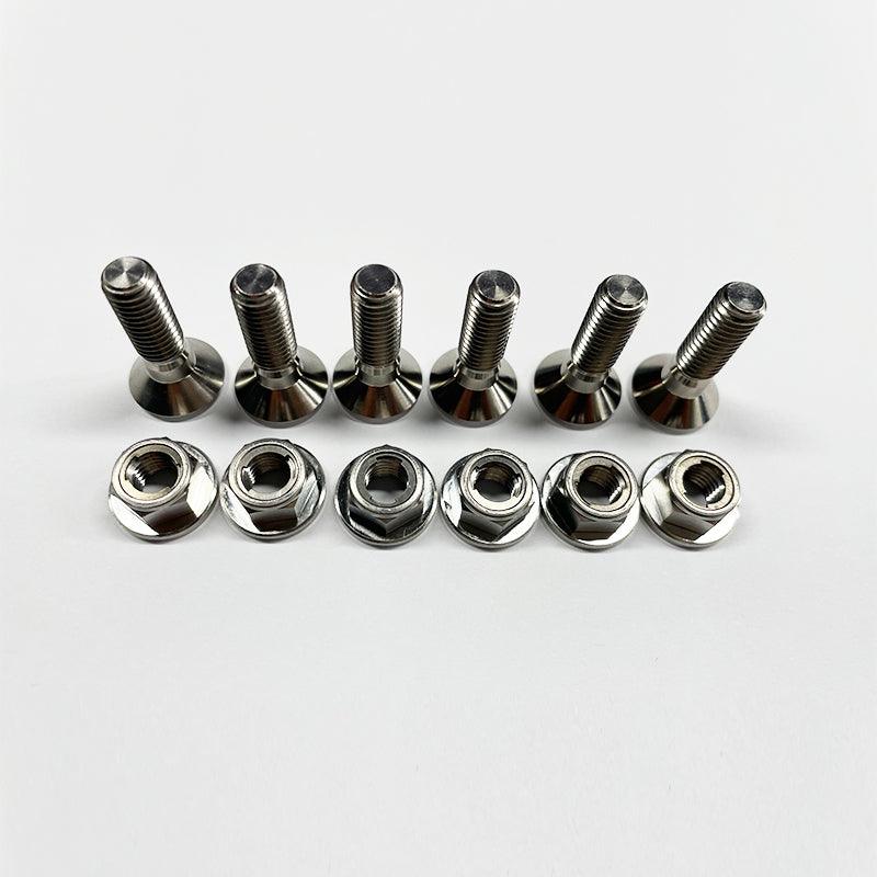 Titanium Alloy Sprocket Bolts and Nuts Kit M8 (6pcs)