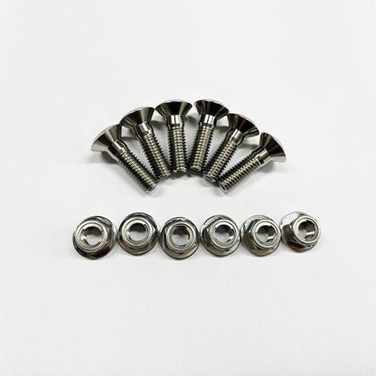 Titanium Alloy Sprocket Bolts and Nuts Kit M8 (6pcs)