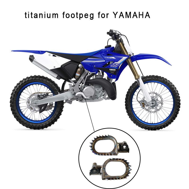 Titanium footpegs for dirt bike YAMAHA