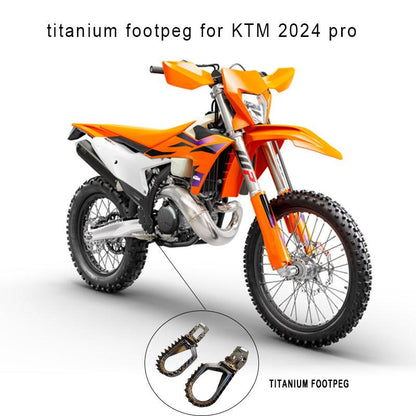 Titanium footpeg for dirt bike KTM EXC Pro 2024