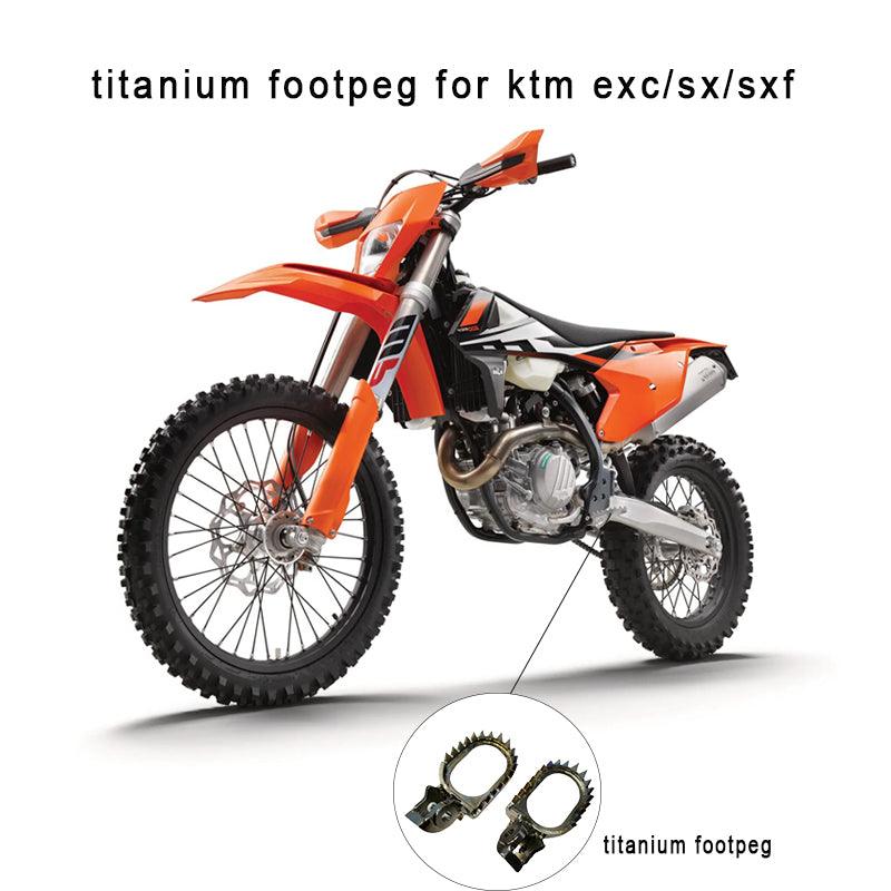 Titanium footpeg for dirt bike KTM - exc/sx/sx2017--2022